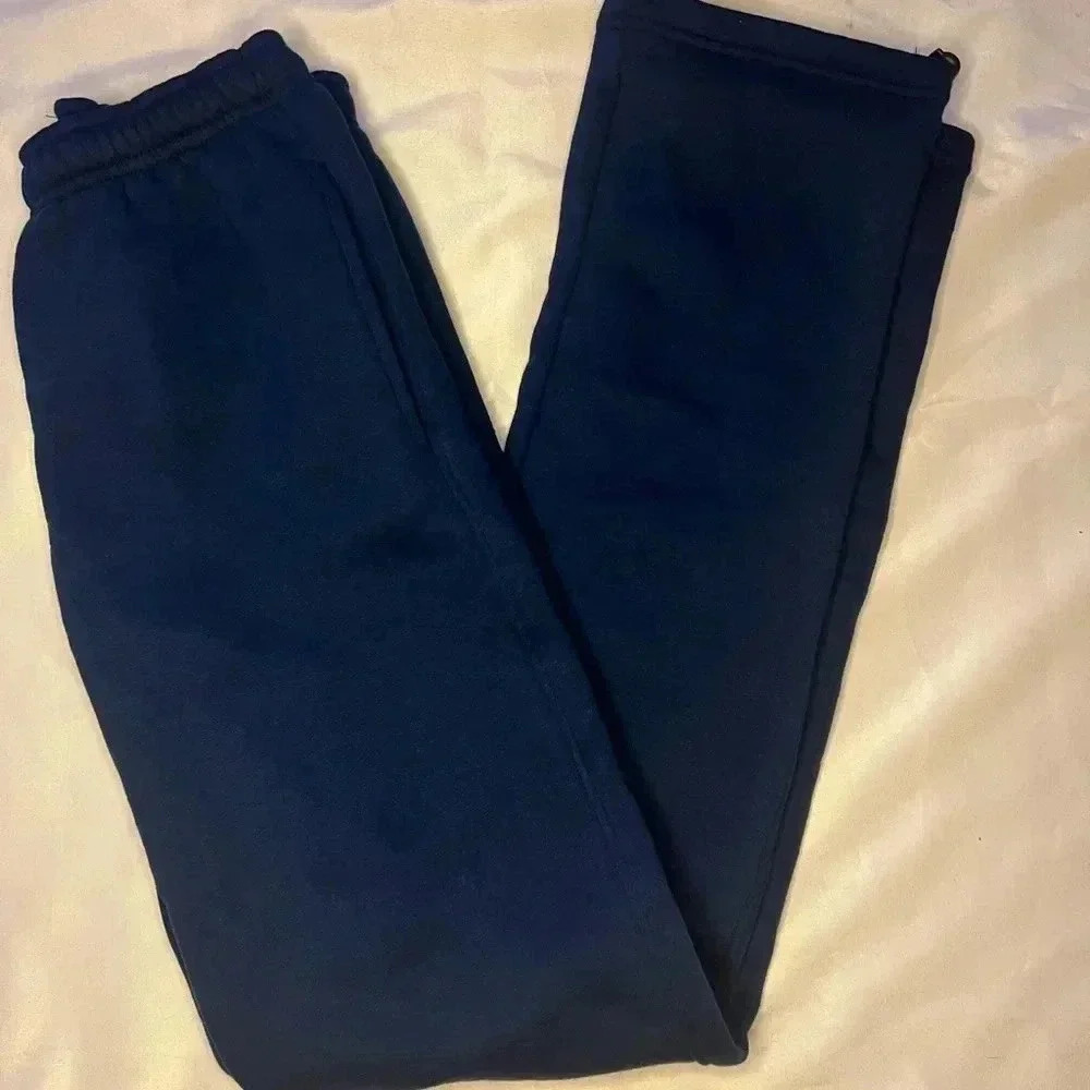 RARE By Rikki Andrea Navy Distress Low Rise Pants ina size Small, NO LONGER MADE - Picture 3 of 9